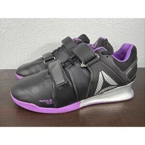 Reebok 7 Legacy Lifter CJ Cummings Weightlifting Shoes Black Purple Womens 9.5